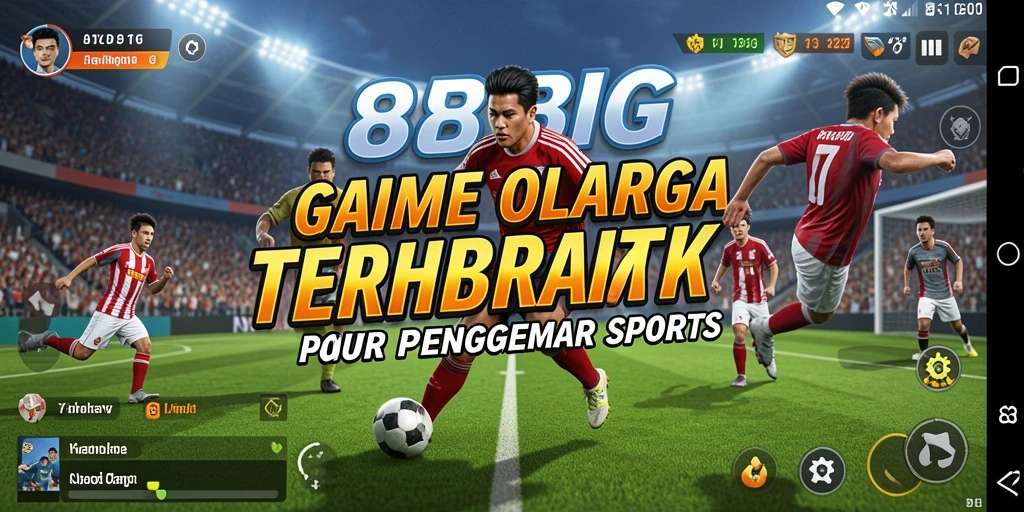 Tampilan screenshot utama 88BIG menampilkan serunya gameplay olahraga.