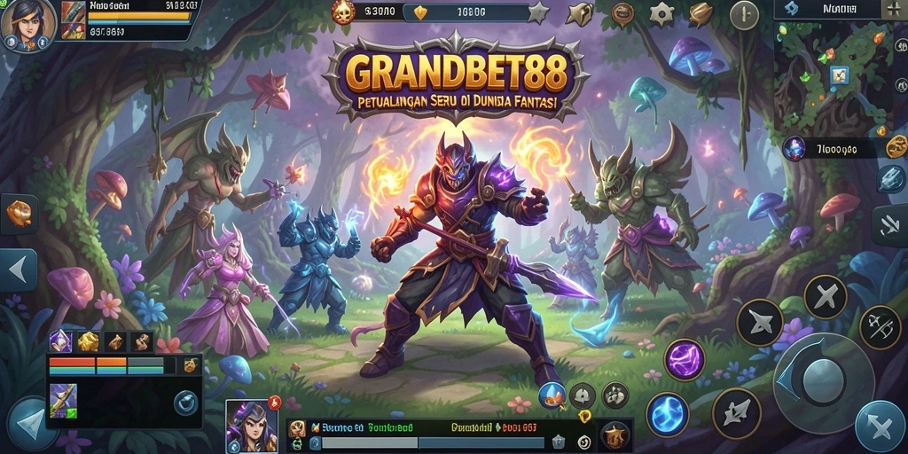 Tampilan gameplay petualangan seru di GRANDBET88.