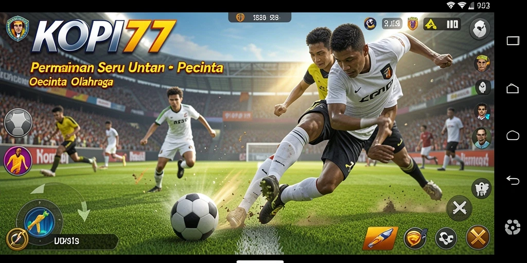 Tampilan gameplay KOPI77 yang seru saat bertanding.