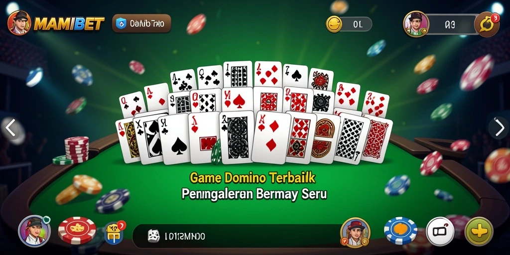 Screenshot gameplay MAMIBET menampilkan aksi seru permainan Domino.