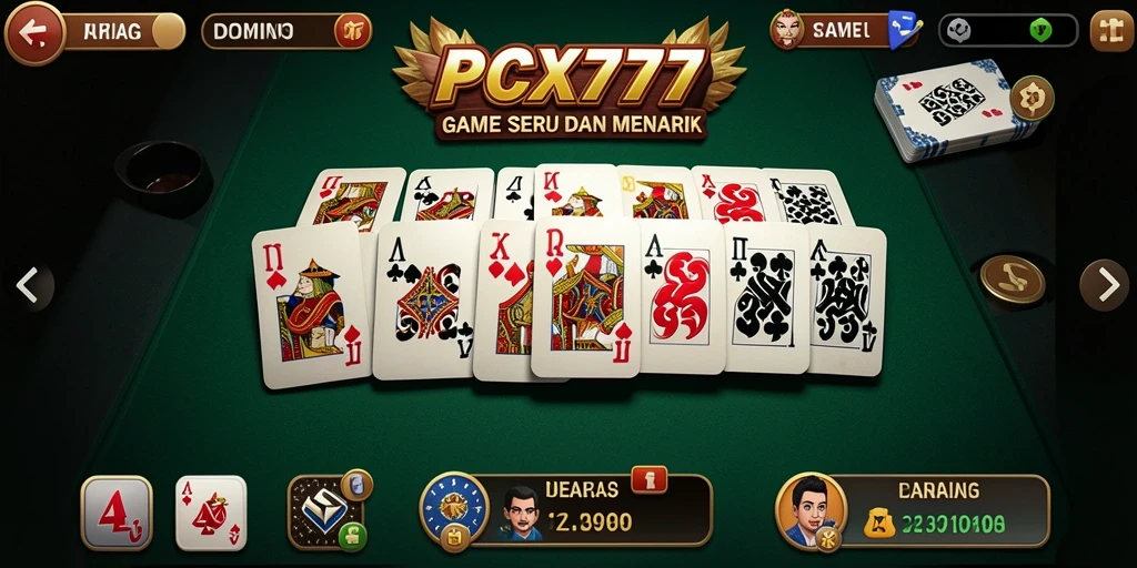 Screenshot menampilkan gameplay seru dari game Domino.