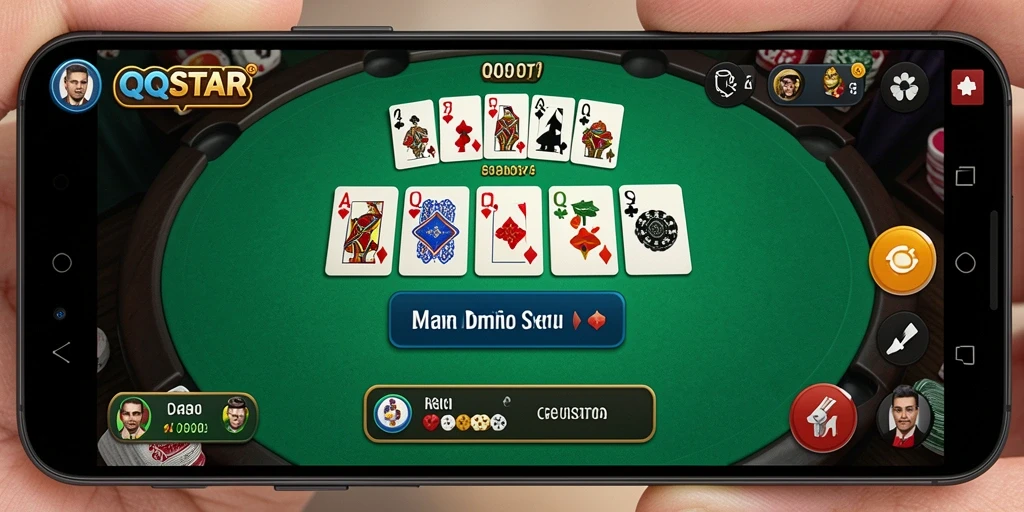 Tampilan gameplay menakjubkan dari game Domino QQSTAR.