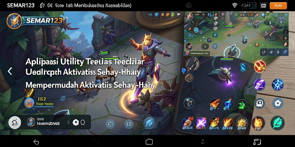 Screenshot SEMAR123 menampilkan antarmuka pengguna aplikasi Utility yang sederhana.