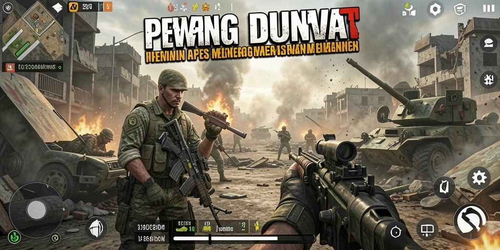 Tampilan gameplay V21 yang mendebarkan dan penuh aksi.
